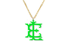 Load image into Gallery viewer, Acrylic Monogram Necklace, Couture Font