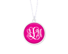 Load image into Gallery viewer, Hot Pink Monogram Necklace