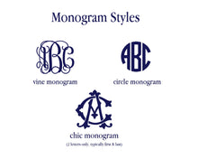 Load image into Gallery viewer, Navy Monogram Necklace
