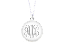 Load image into Gallery viewer, Silver Monogram Necklace