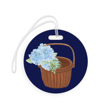 Load image into Gallery viewer, Luggage Tag - Nantucket Basket with Hydrangeas