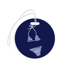 Load image into Gallery viewer, Luggage Tag - Preppy Striped Bikini