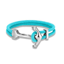 Load image into Gallery viewer, Bracelet - Anchor Rope Bracelet - Aqua
