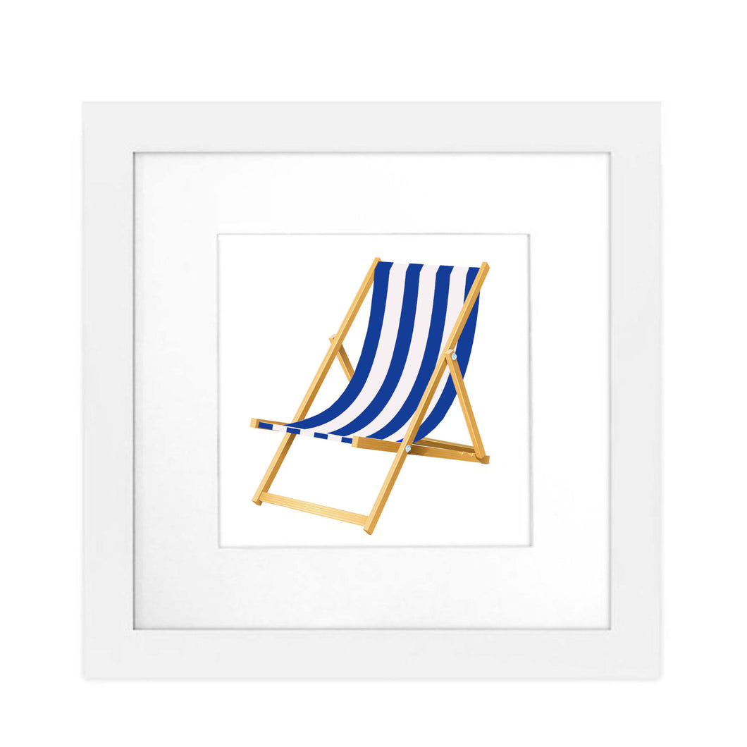 Art Print Framed - Beach Chair