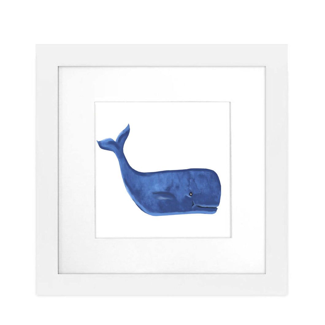 Art Print Framed - Whale