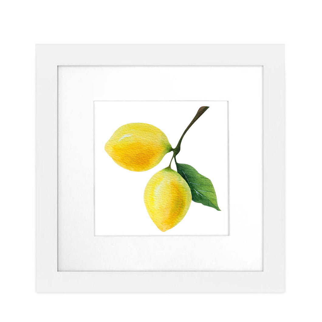 Art Print Framed - Lemons