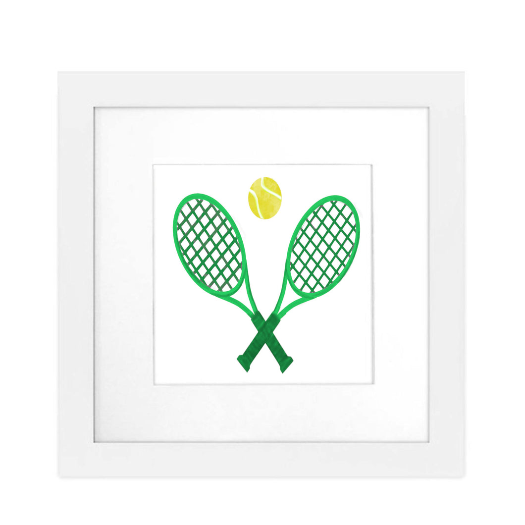 Art Print Framed - Tennis