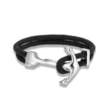 Load image into Gallery viewer, Bracelet - Anchor Rope Bracelet - Black
