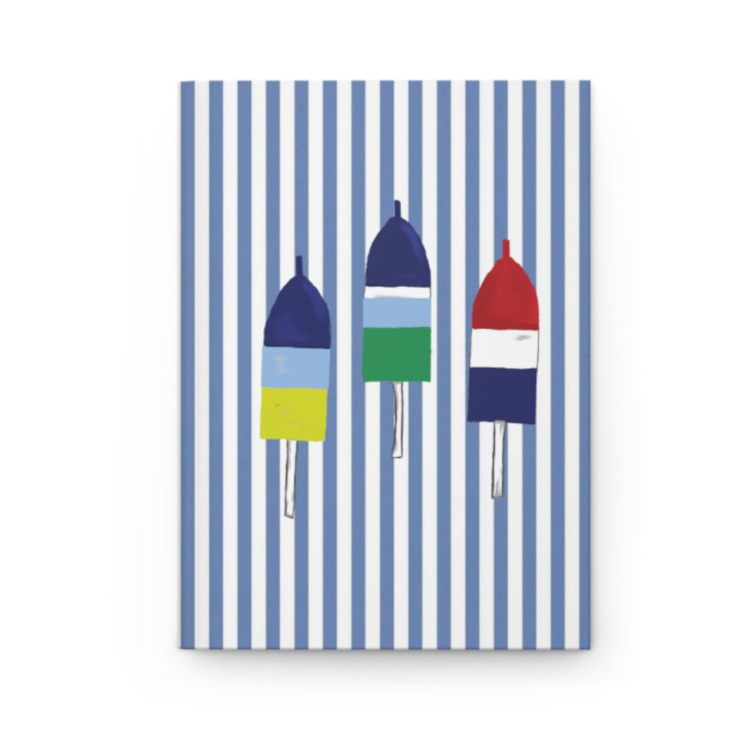 Buoys on Seersucker Stripes Notebook Journal