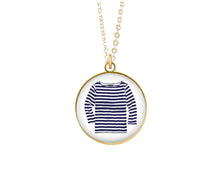 Load image into Gallery viewer, Charm Necklace - Striped Shirt
