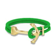 Load image into Gallery viewer, Bracelet - Anchor Rope Bracelet - Green
