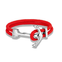Load image into Gallery viewer, Bracelet - Anchor Rope Bracelet - Red
