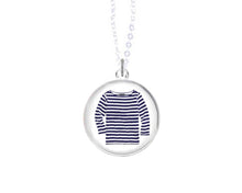 Load image into Gallery viewer, Charm Necklace - Striped Shirt
