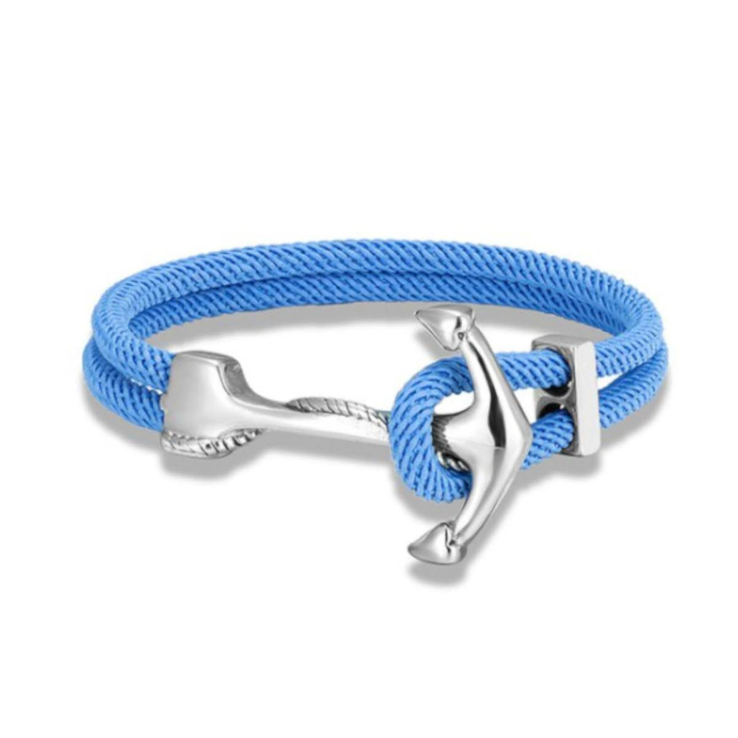 Bracelet - Anchor Rope Bracelet - Sky Blue