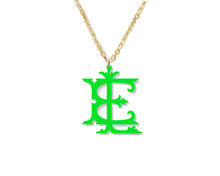 Load image into Gallery viewer, Acrylic Monogram Necklace, Couture Font
