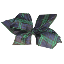 Load image into Gallery viewer, Black Watch Plaid Bow, Interchangeable
