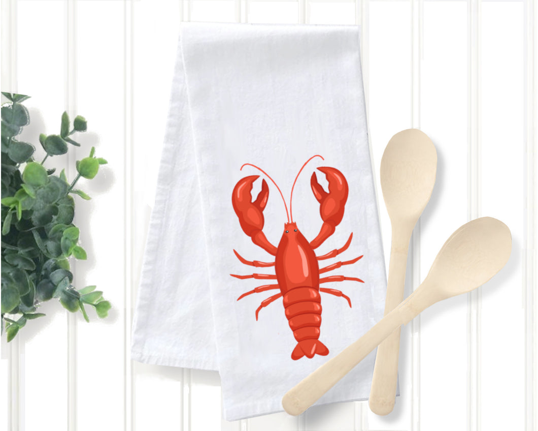 Tea Towel - Coastal Lobster
