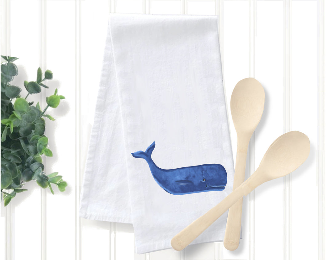 Tea Towel - Coastal Whale