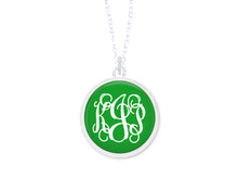 Load image into Gallery viewer, Green Monogram Necklace
