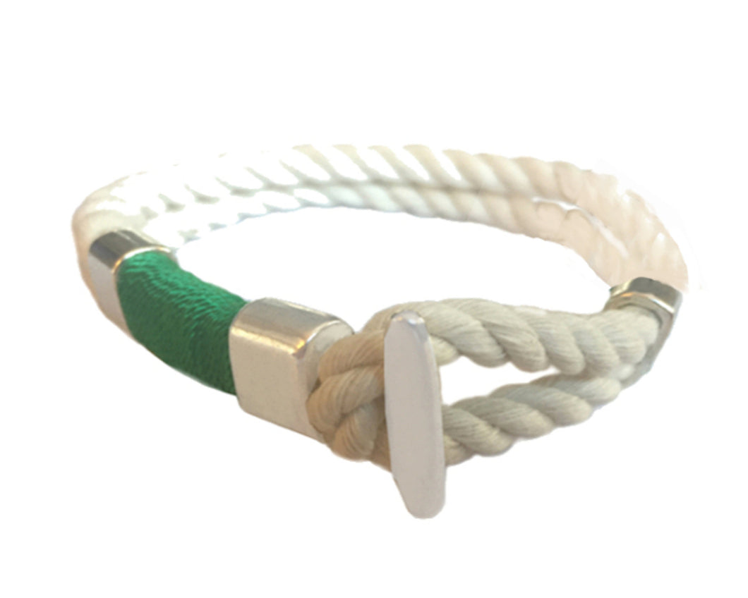Mariner Style Rope Bracelet - Green