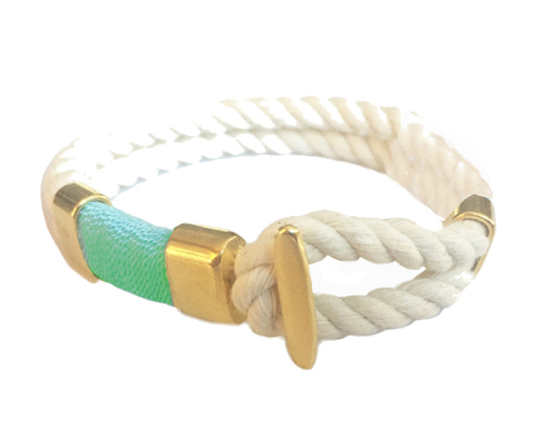 Mariner Style Rope Bracelet - Mint