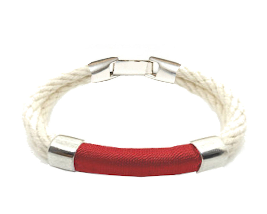 Nantucket Style Rope Bracelet - Red
