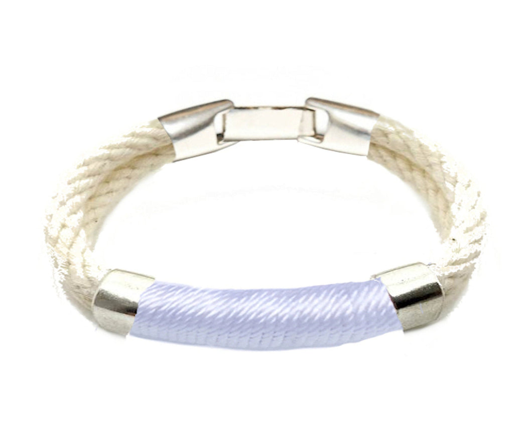 Nantucket Style Rope Bracelet - White