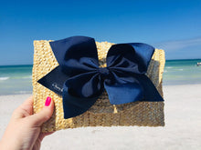 Load image into Gallery viewer, Navy Bow, Interchangeable Bow For Clutch
