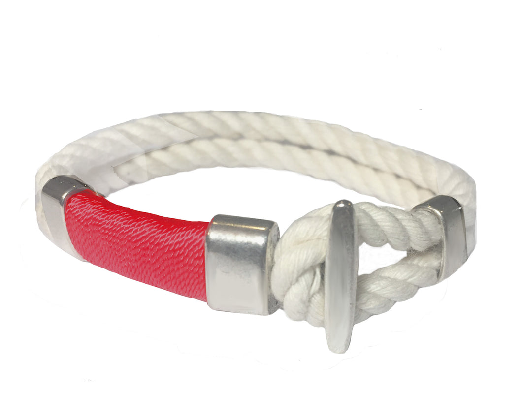 Mariner Style Rope Bracelet - Red