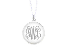Load image into Gallery viewer, Silver Monogram Necklace
