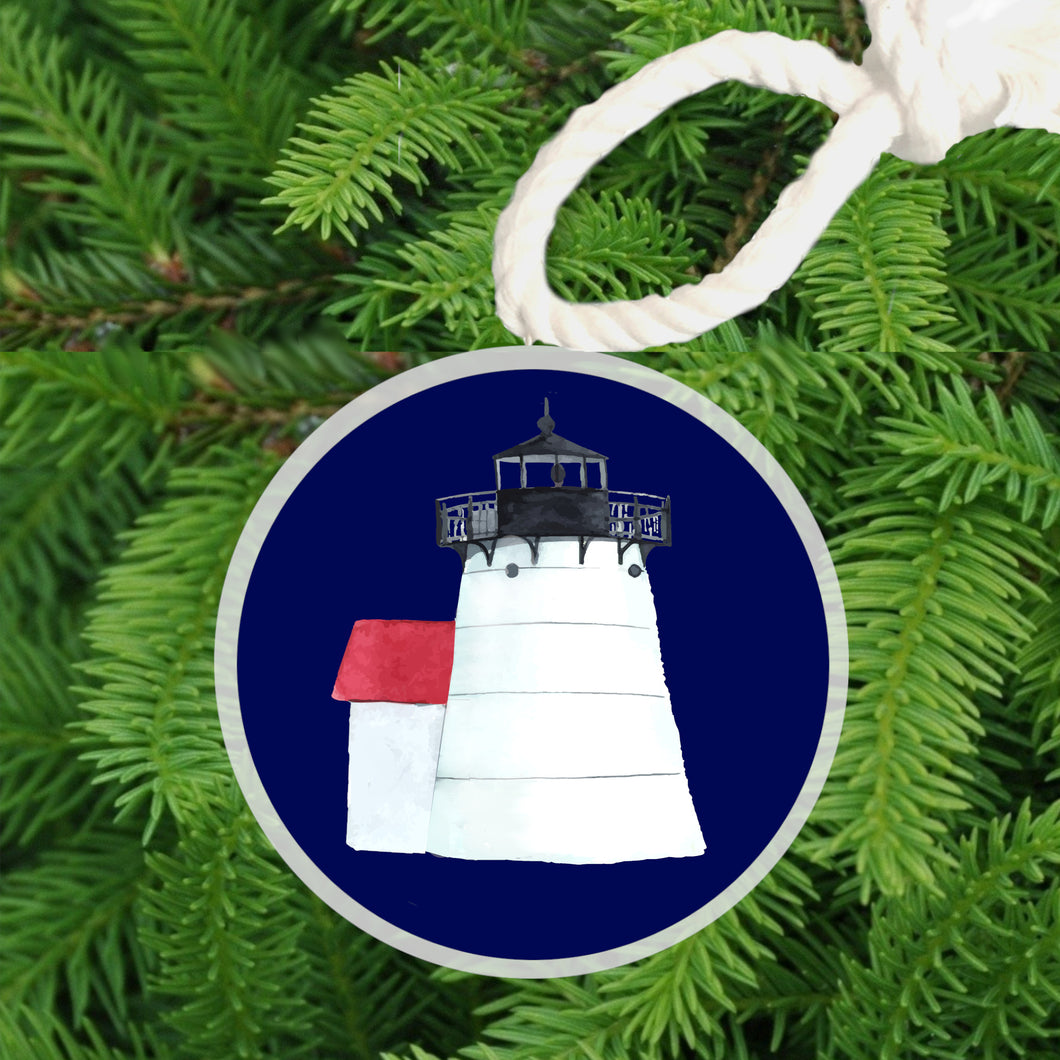 Christmas Ornament -  Brant Point Lighthouse