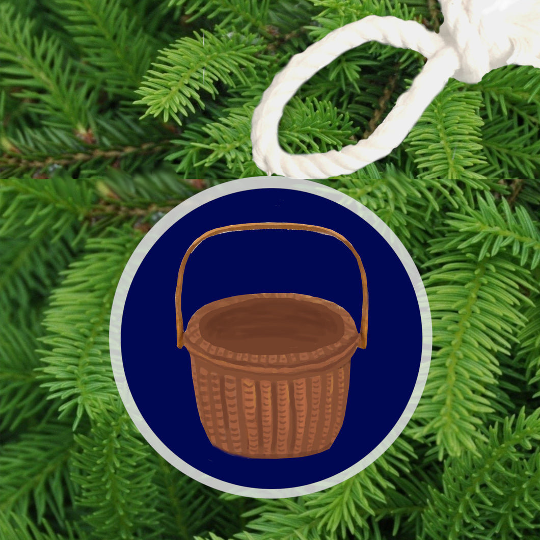 Christmas Ornament -  Nantucket Basket