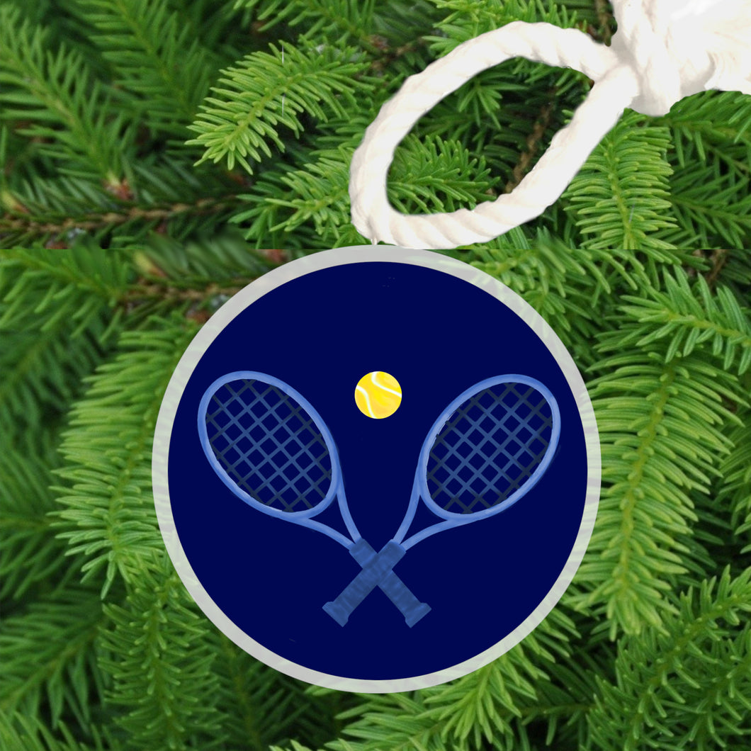 Christmas Ornament -  Preppy Tennis