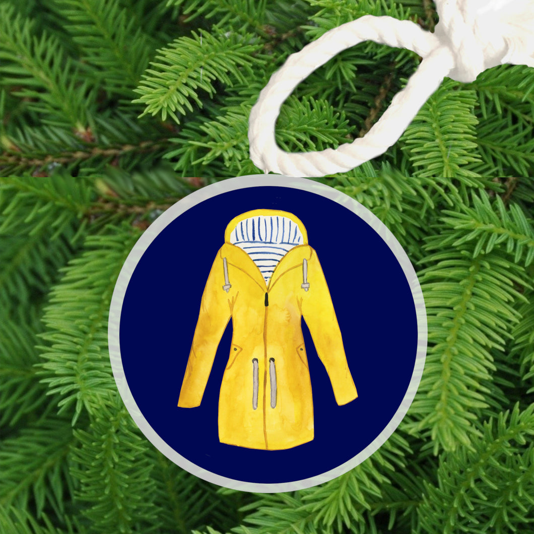 Christmas Ornament - Preppy Raincoat